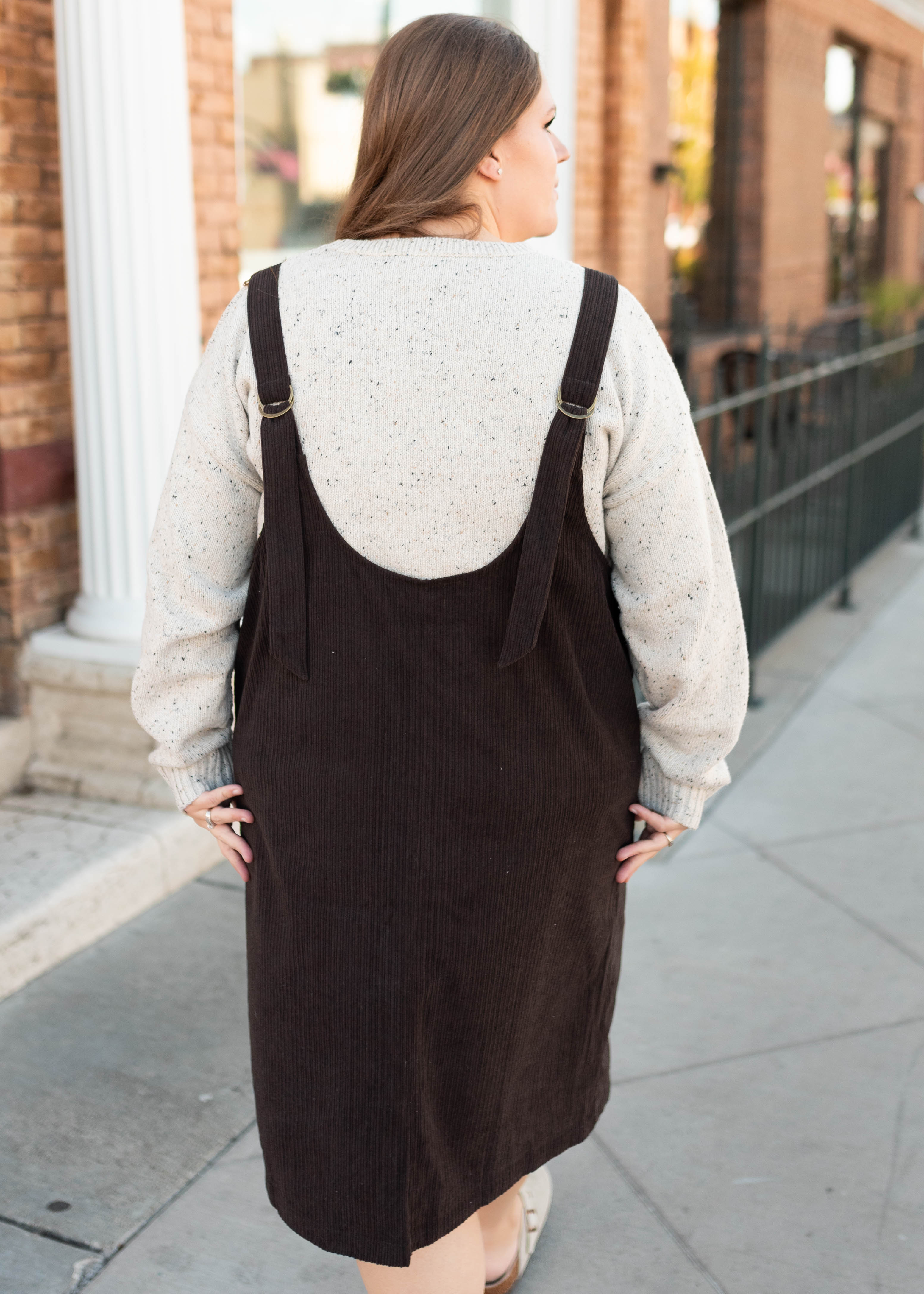 Katy Brown Corduroy Overall Dress