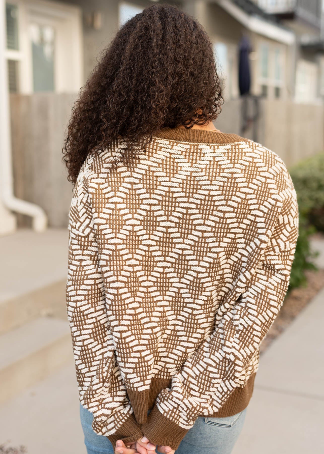 Kaylee Brown Pattern Sweater