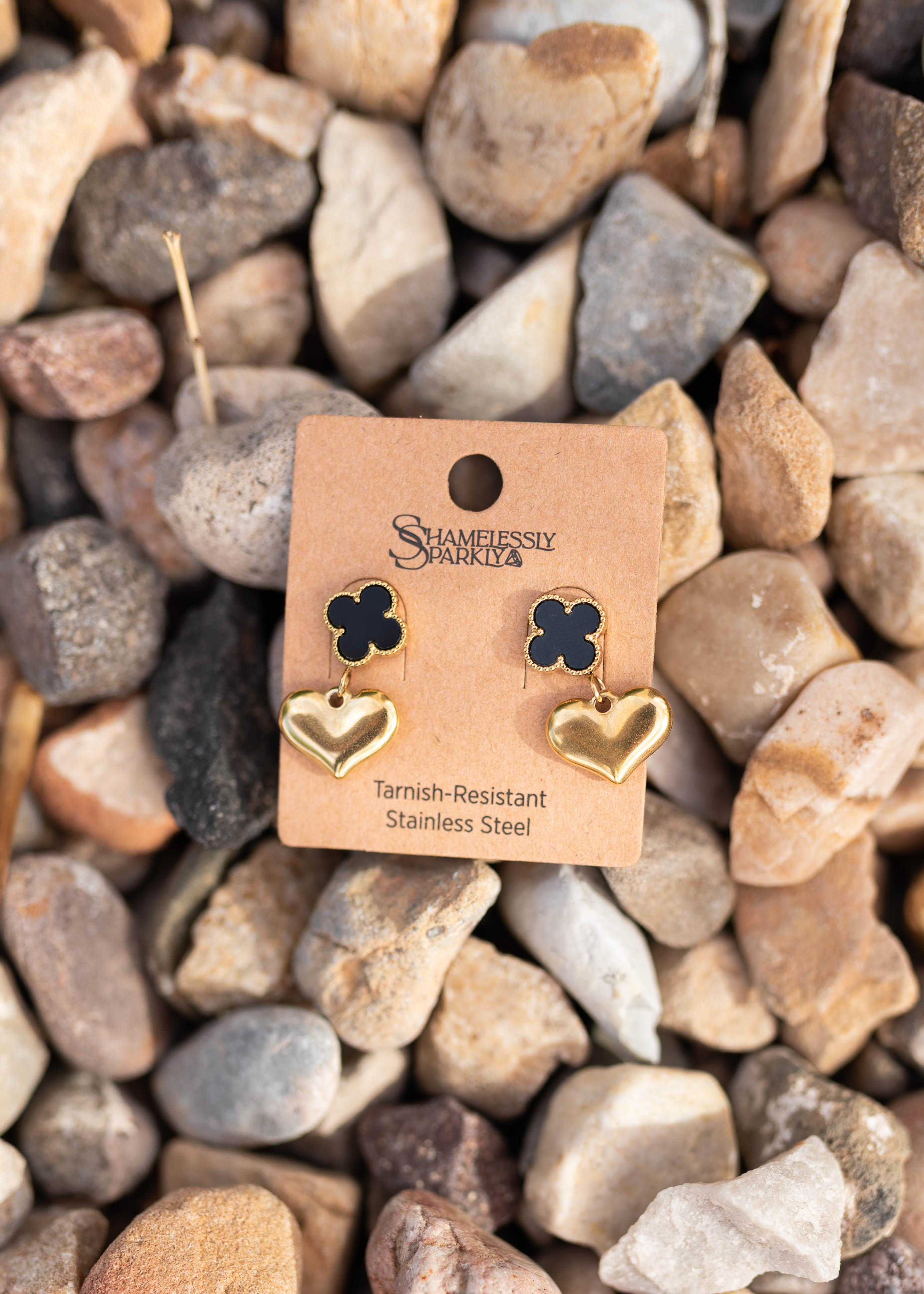 Khloe 18K Clover Drop Earrings