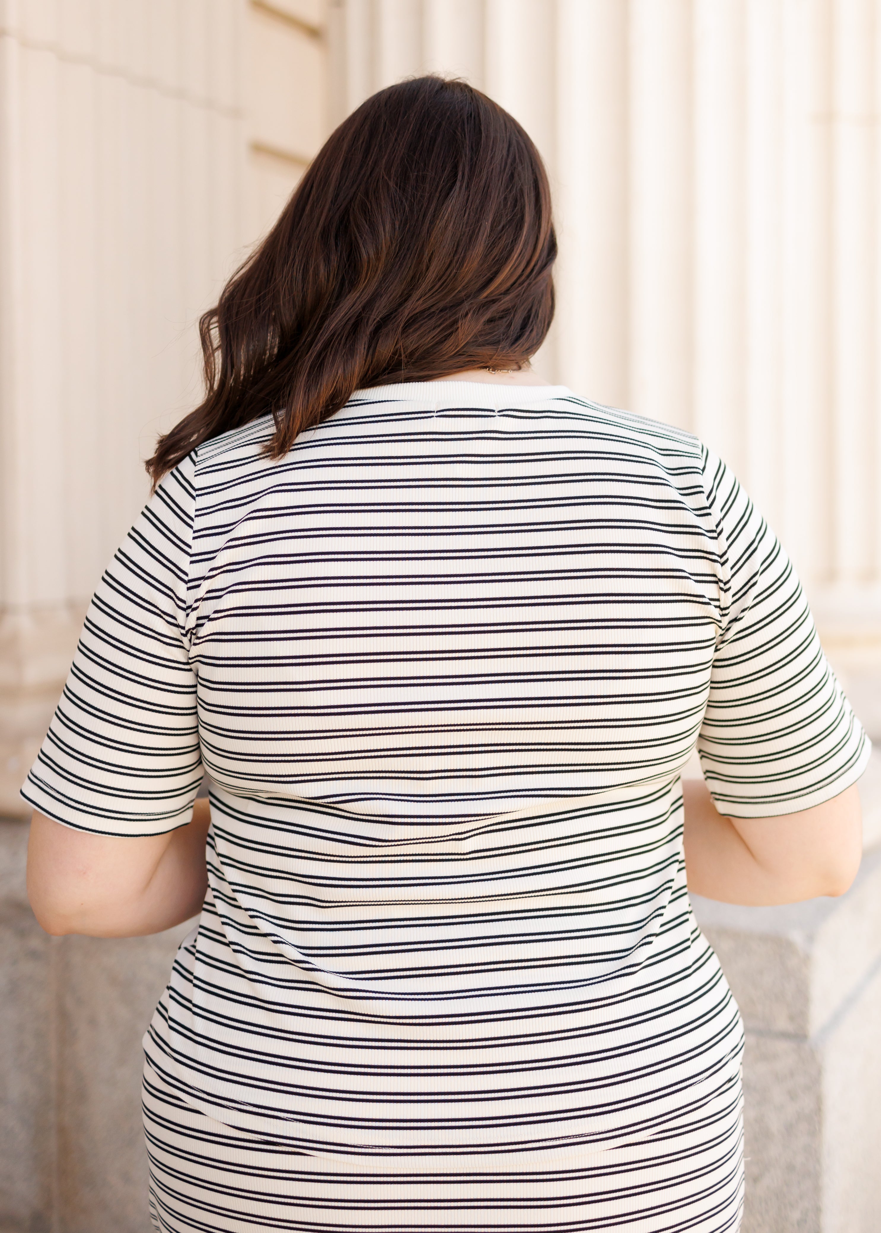 Klara Black Striped Top