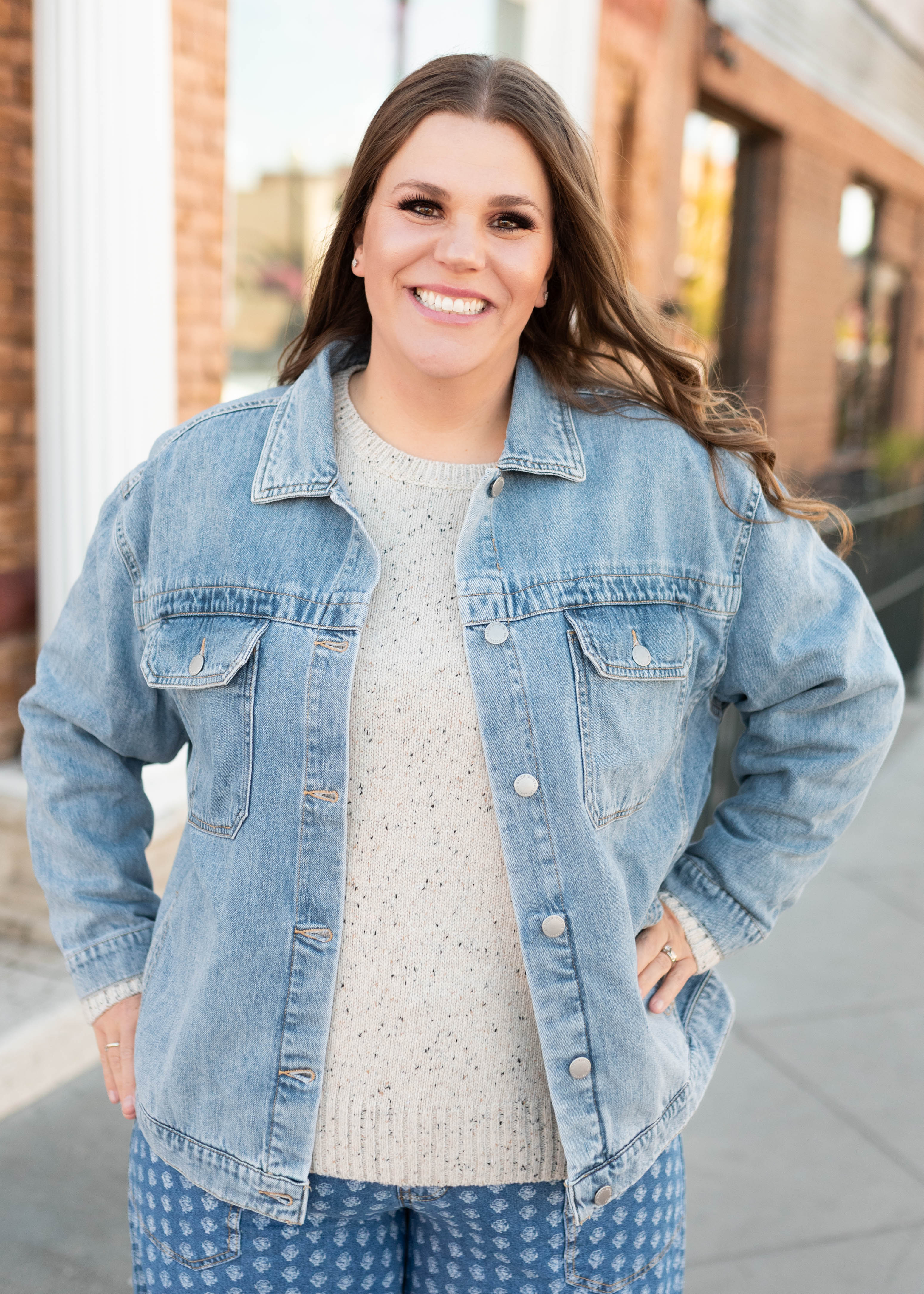 Leigh Denim Oversized Jacket