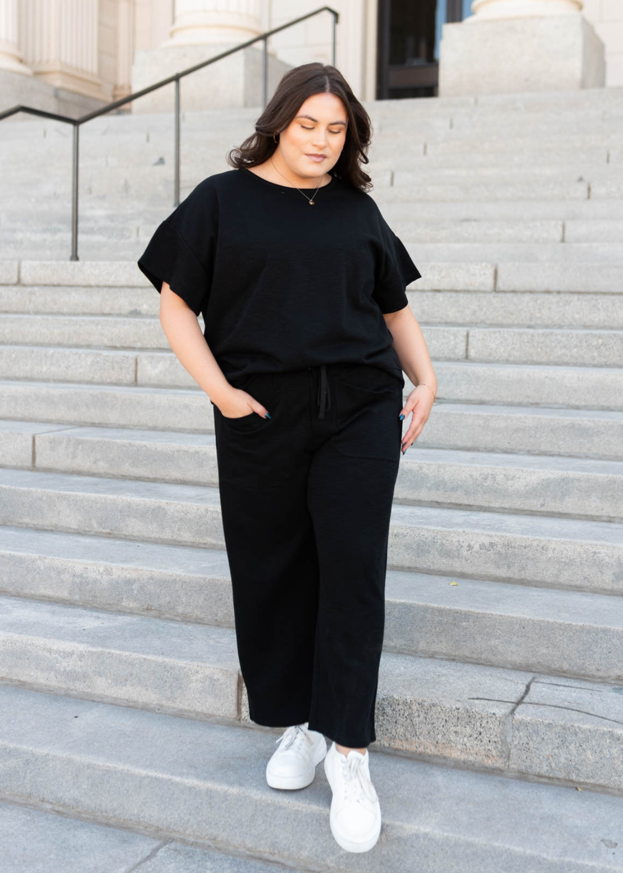 Lillian Black Knit Pants