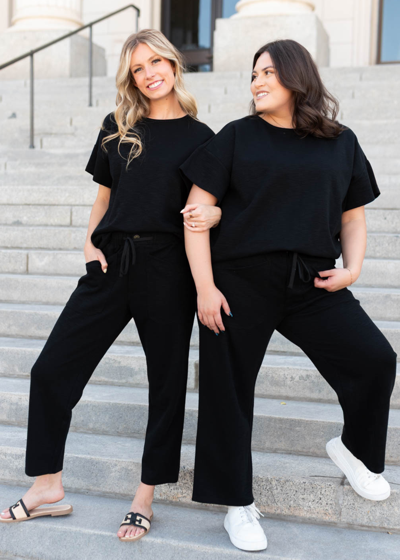 Lillian Black Knit Pants