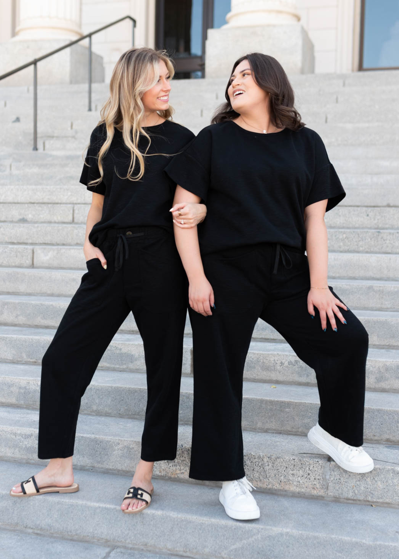 Lillian Black Knit Pants