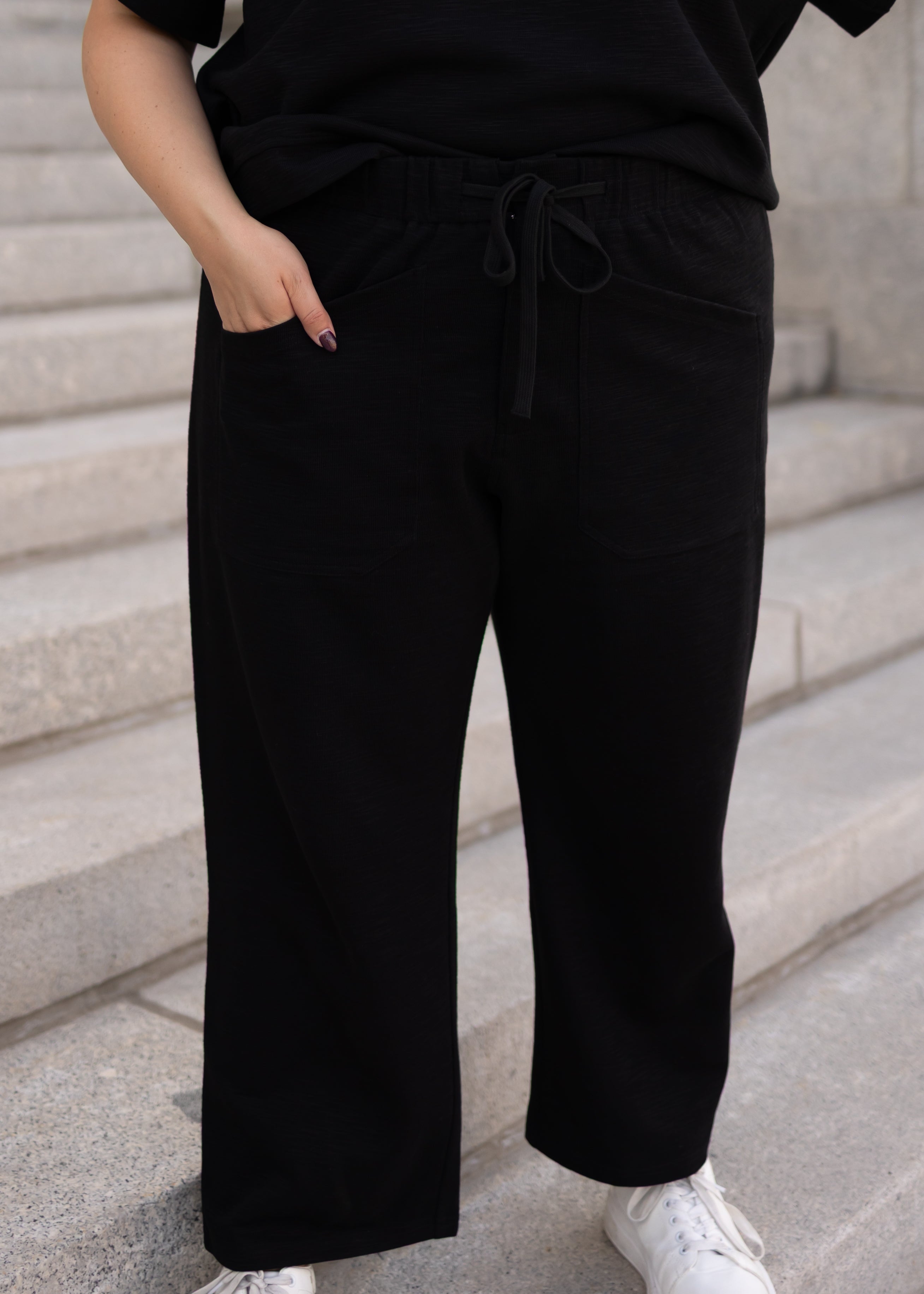 Lillian Black Knit Pants