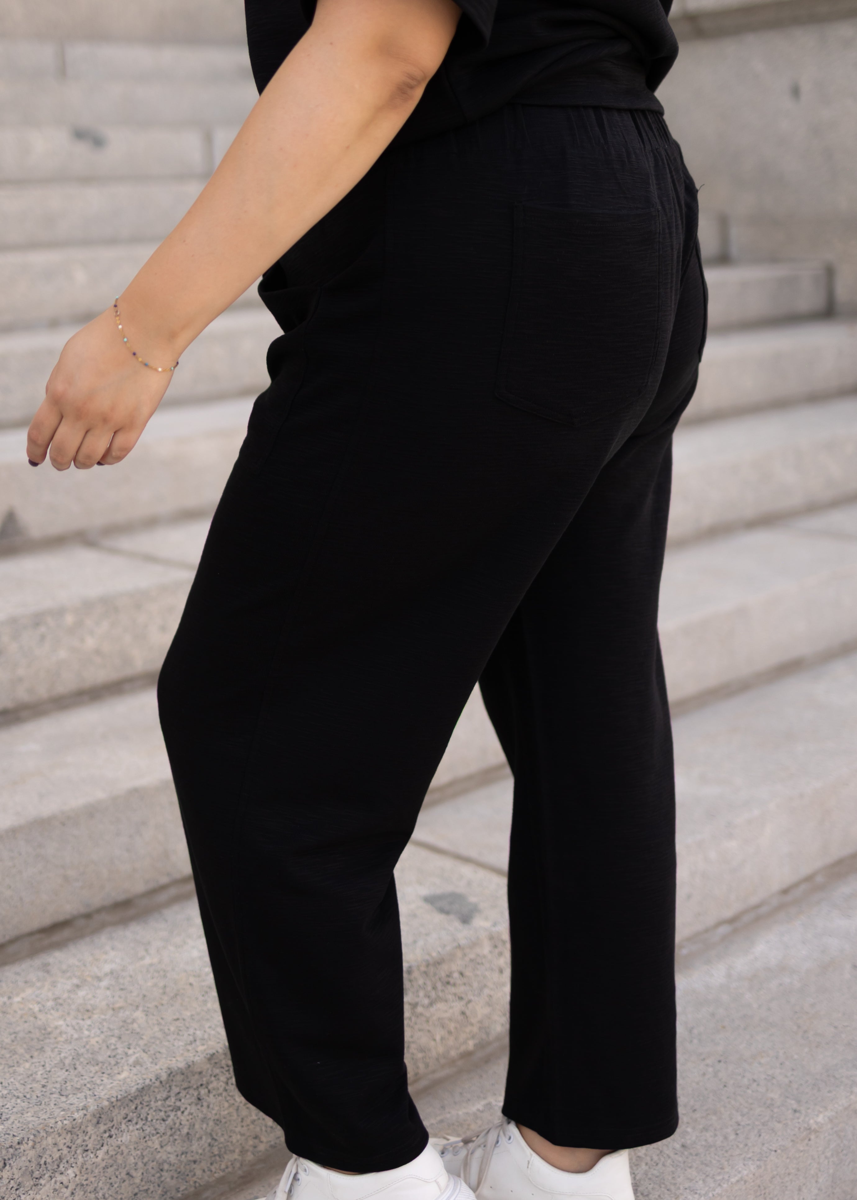 Lillian Black Knit Pants