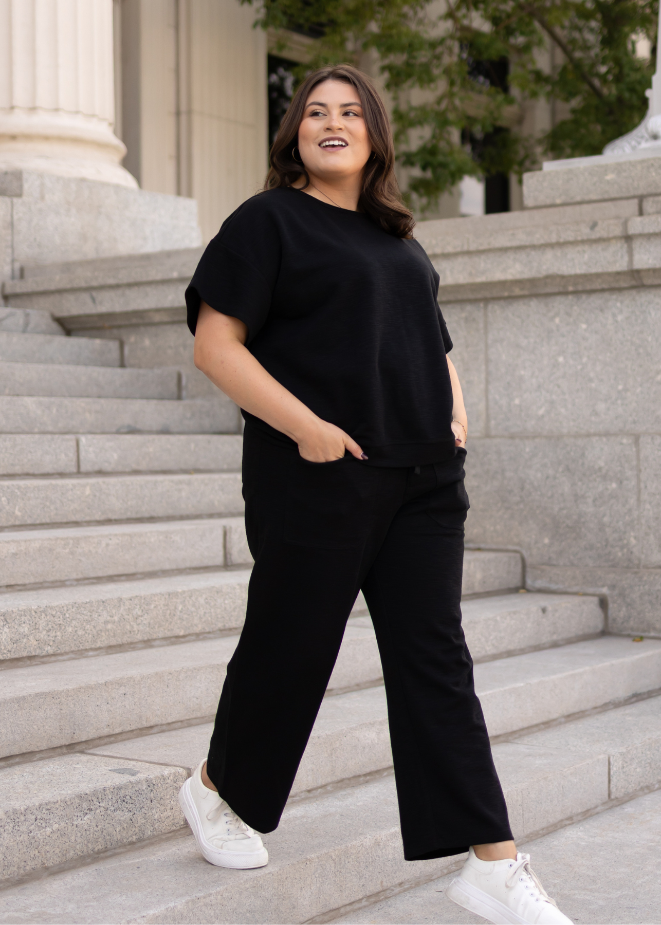 Lillian Black Knit Pants