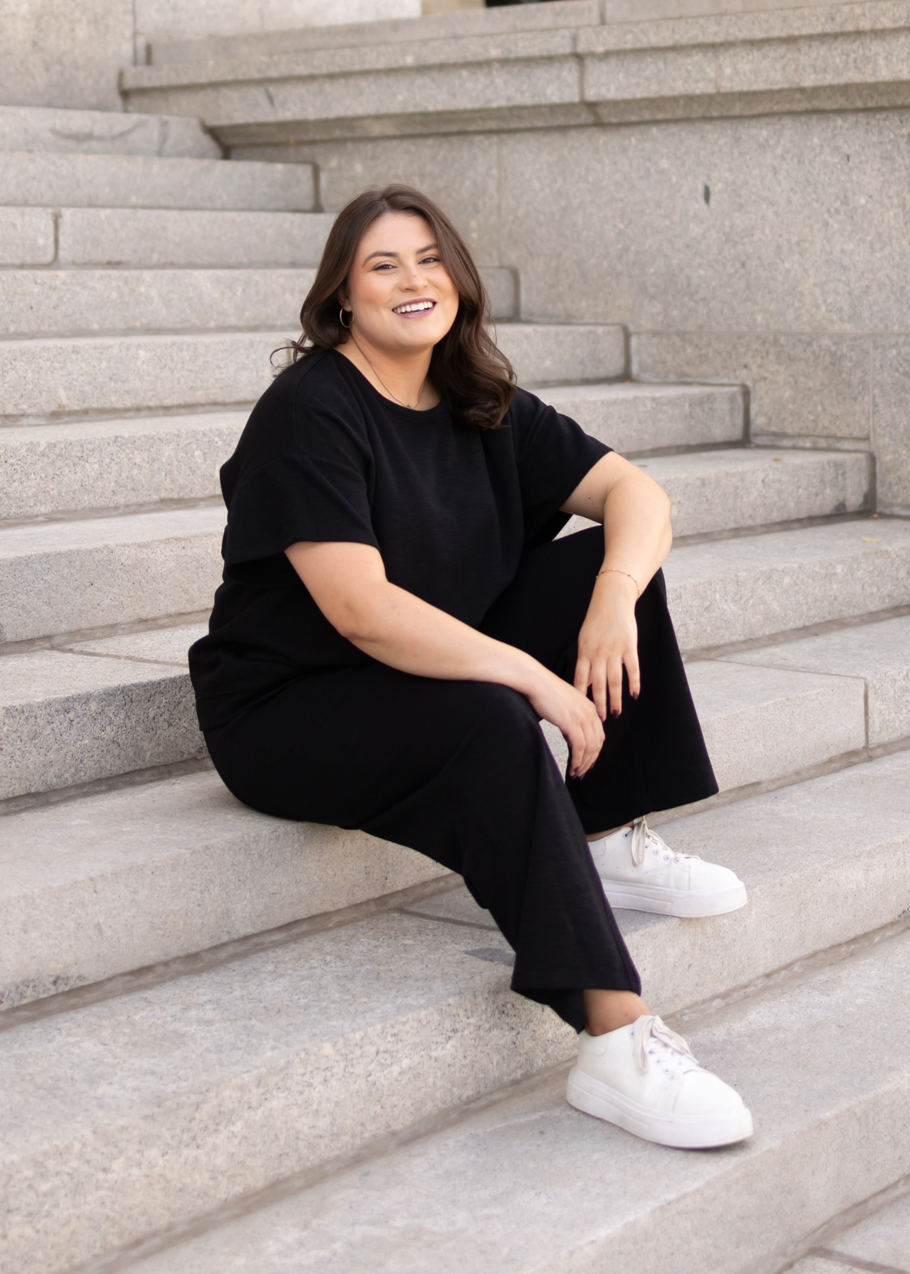 Lillian Black Knit Pants