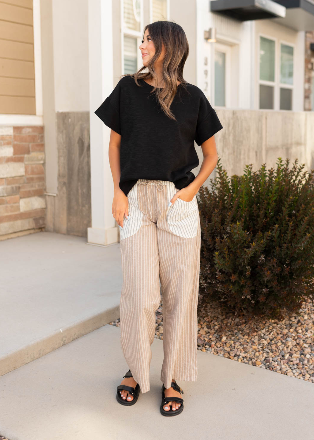 Lillian Black Knit Top