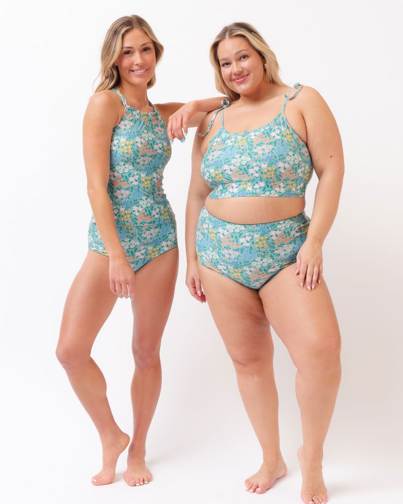 Little Meadow Double-Cinch Tankini Top