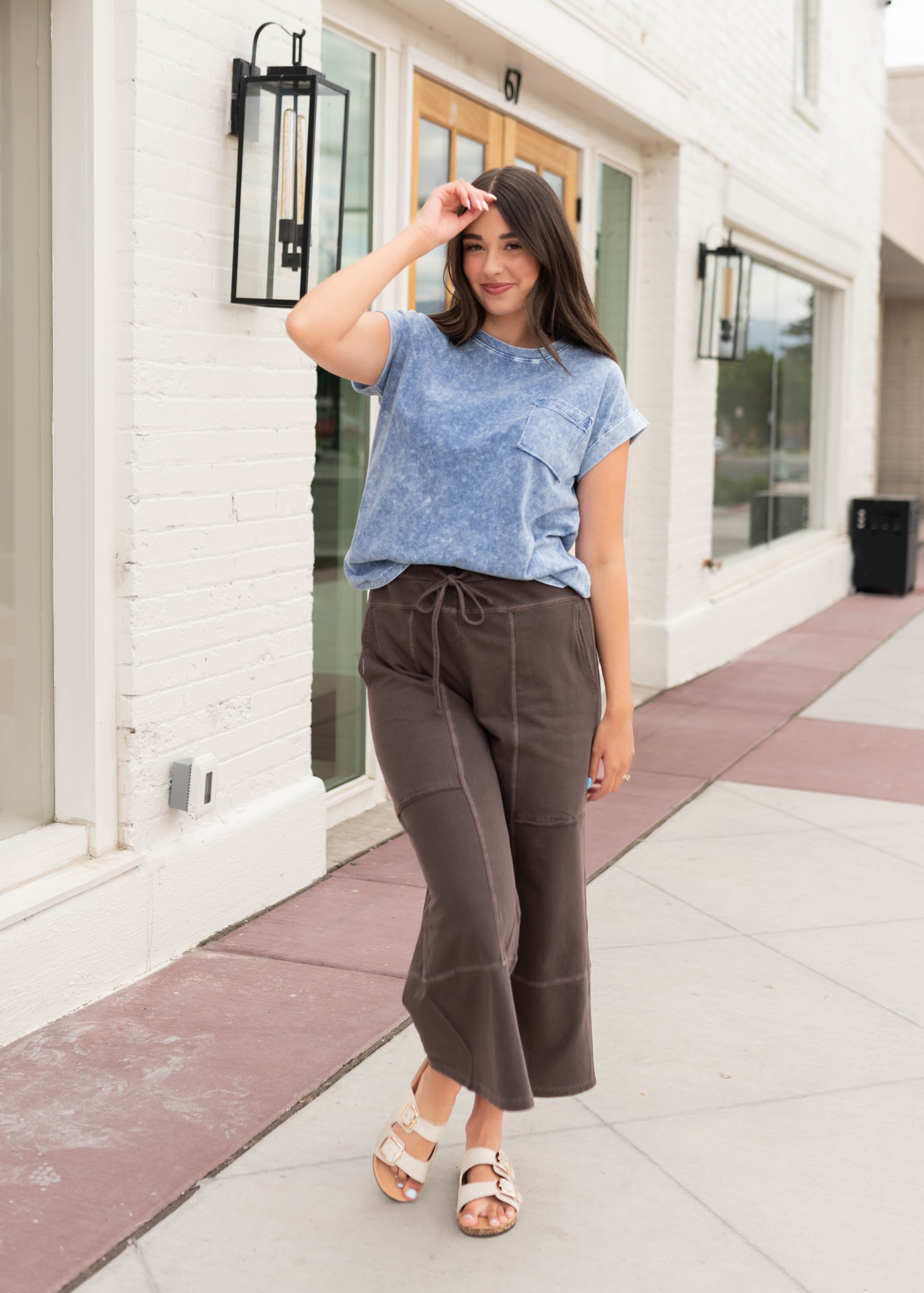 Macey Dusty Navy Tee
