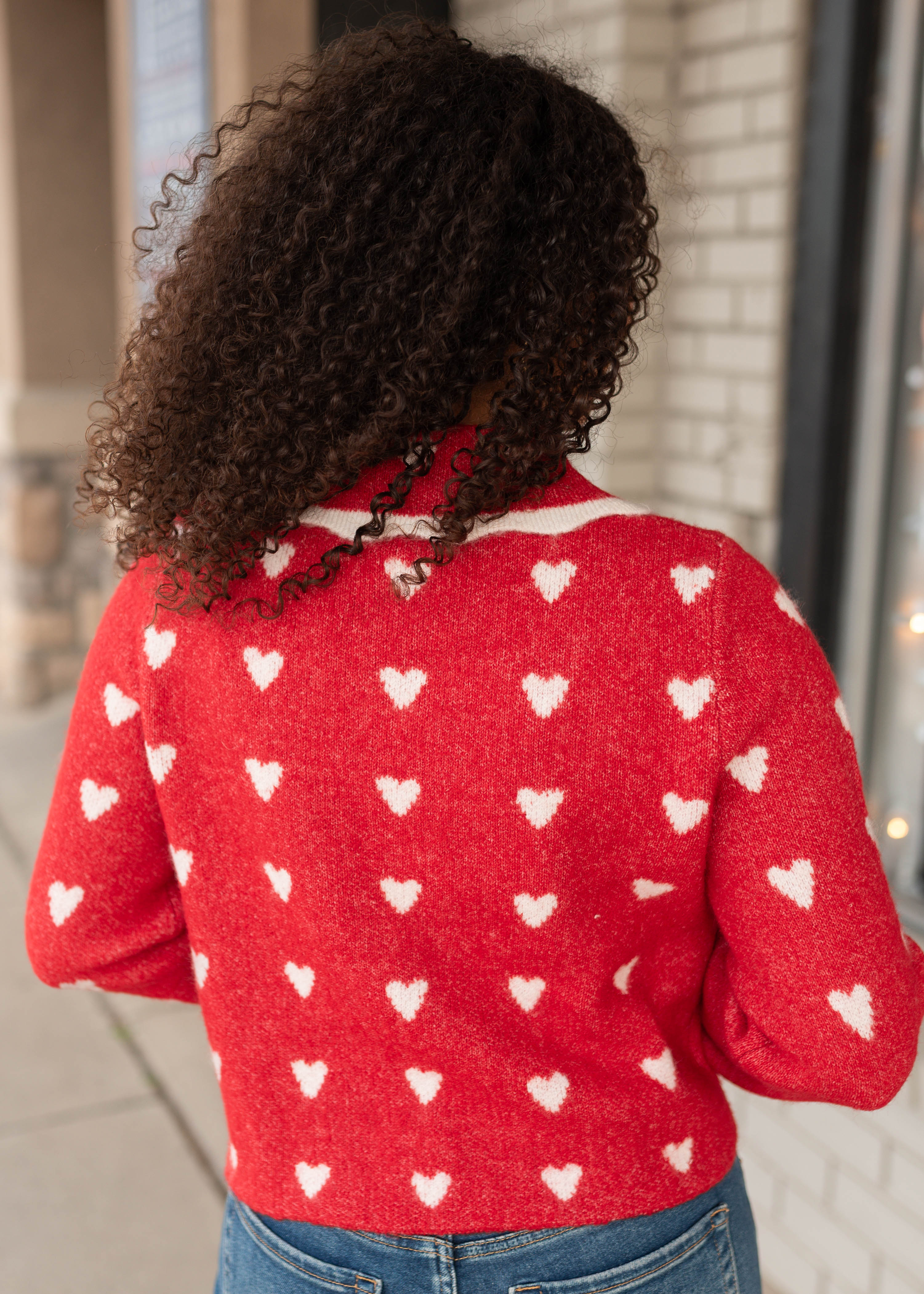 Marlie Red Heart Cardigan