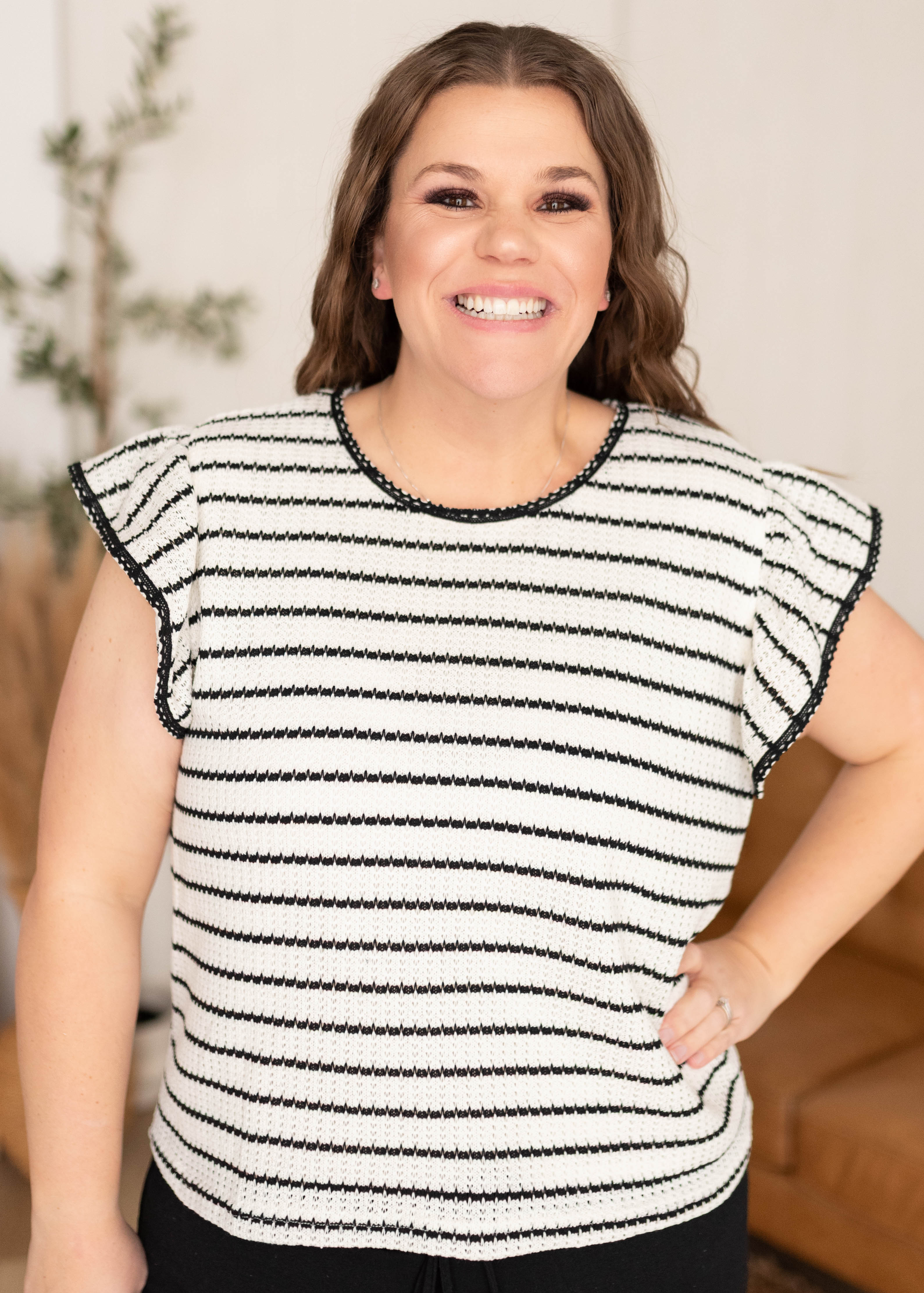Melissa Knit Striped Top