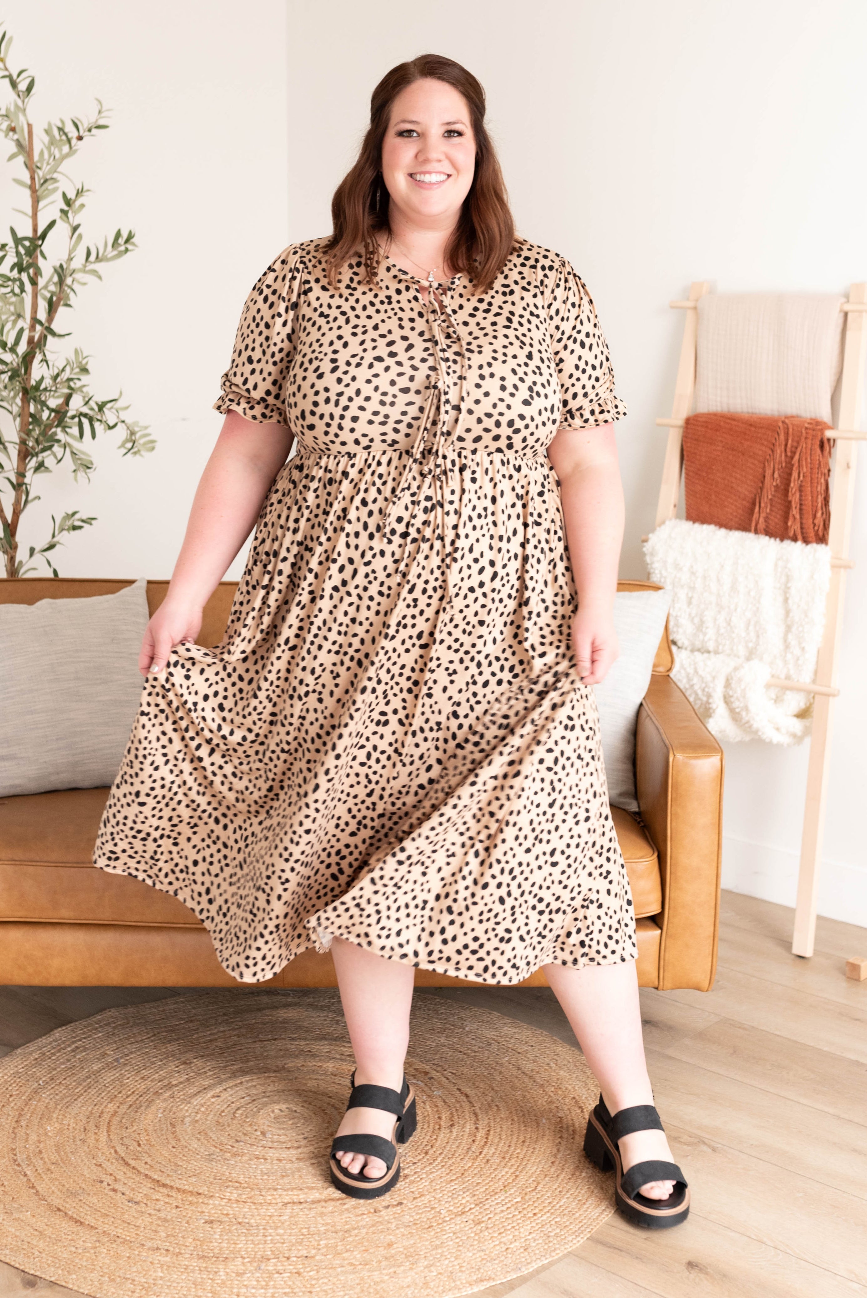 Miranda Leopard Bow Dress