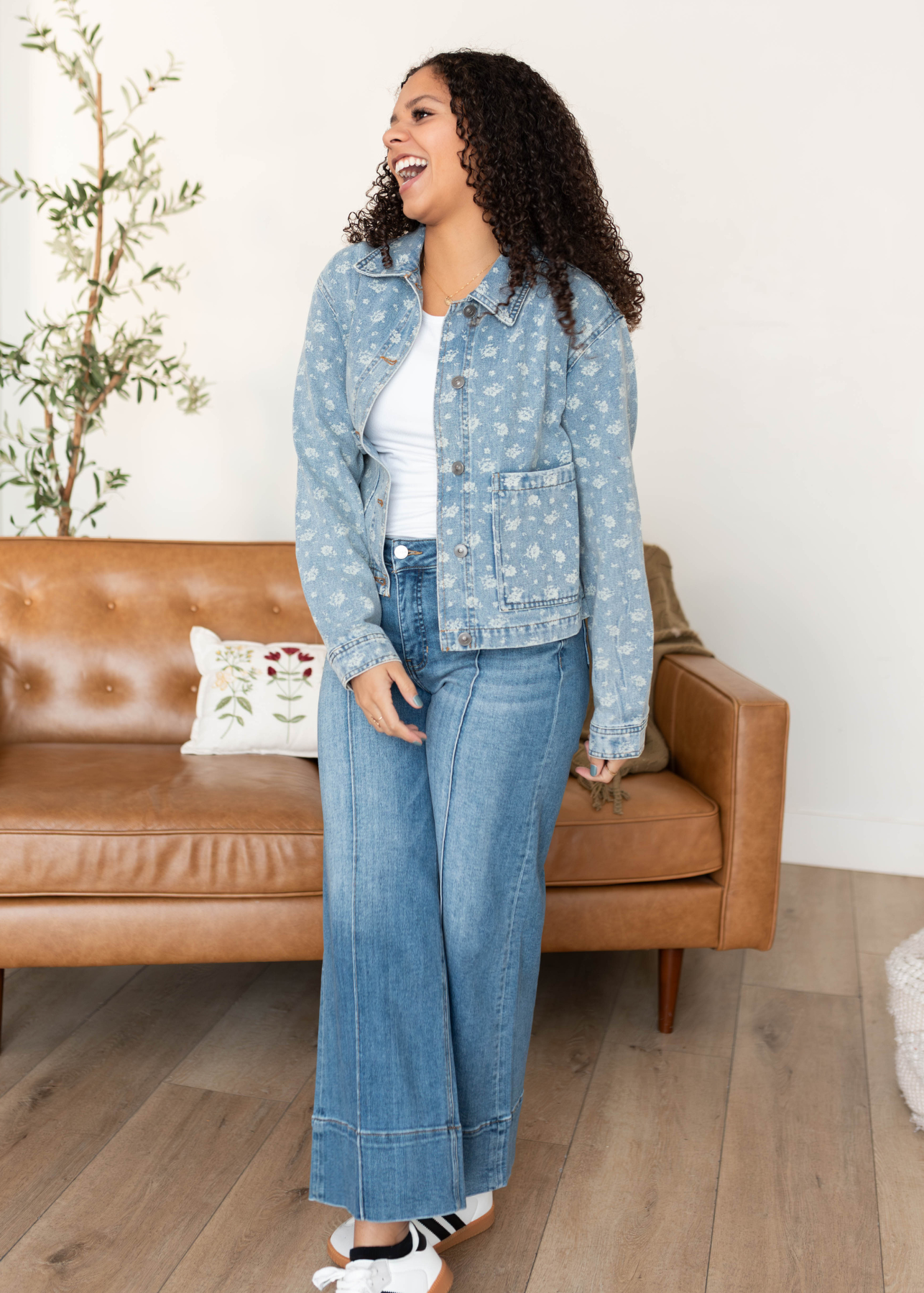 Nova Floral Denim Jacket