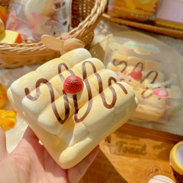 Marshmallow Toast Slow Rebound Squishy Toy