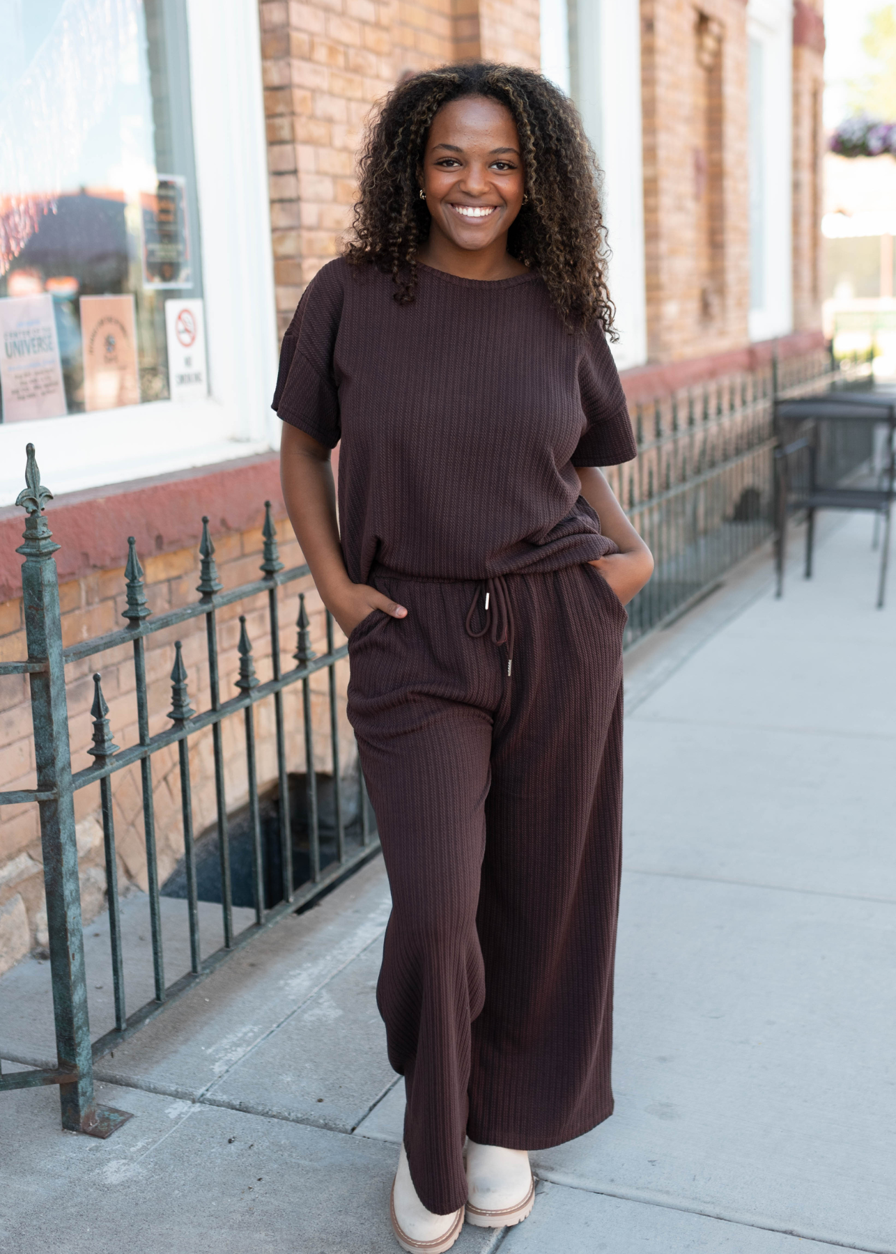 Oaklyn Dark Brown Top