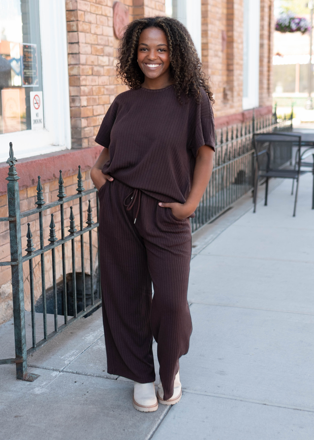 Oaklyn Dark Brown Top