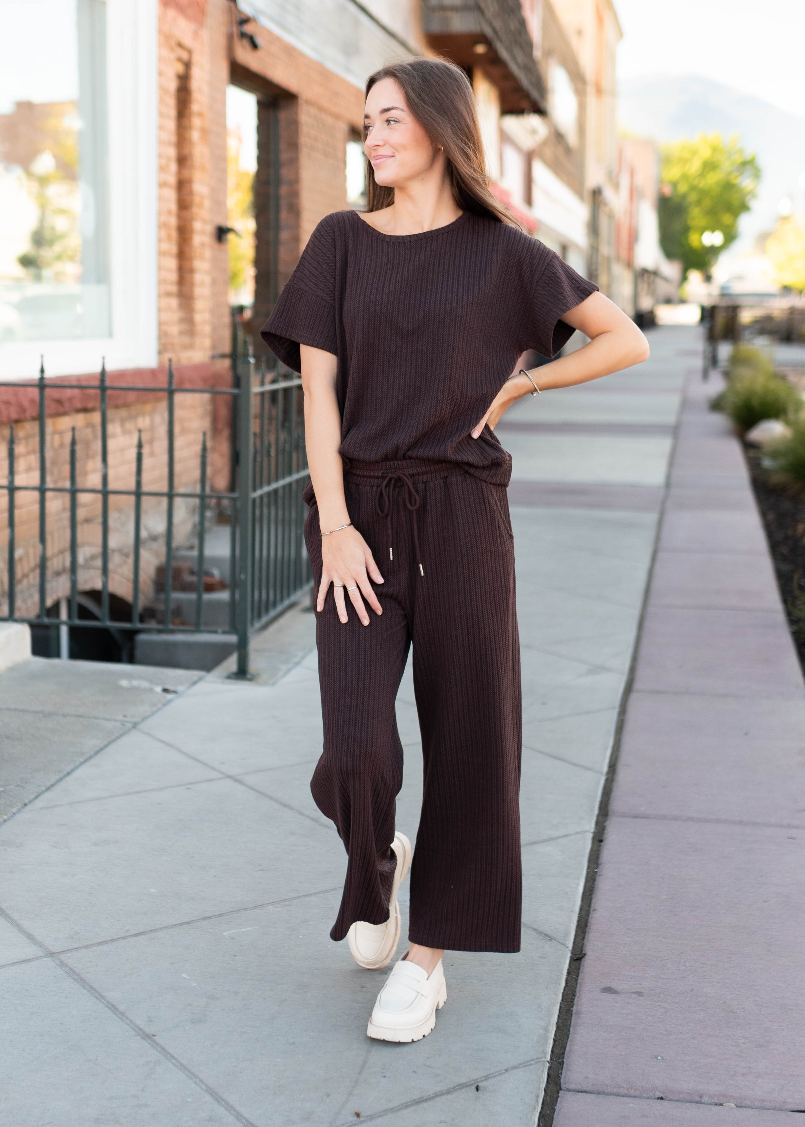Oaklyn Dark Brown Top