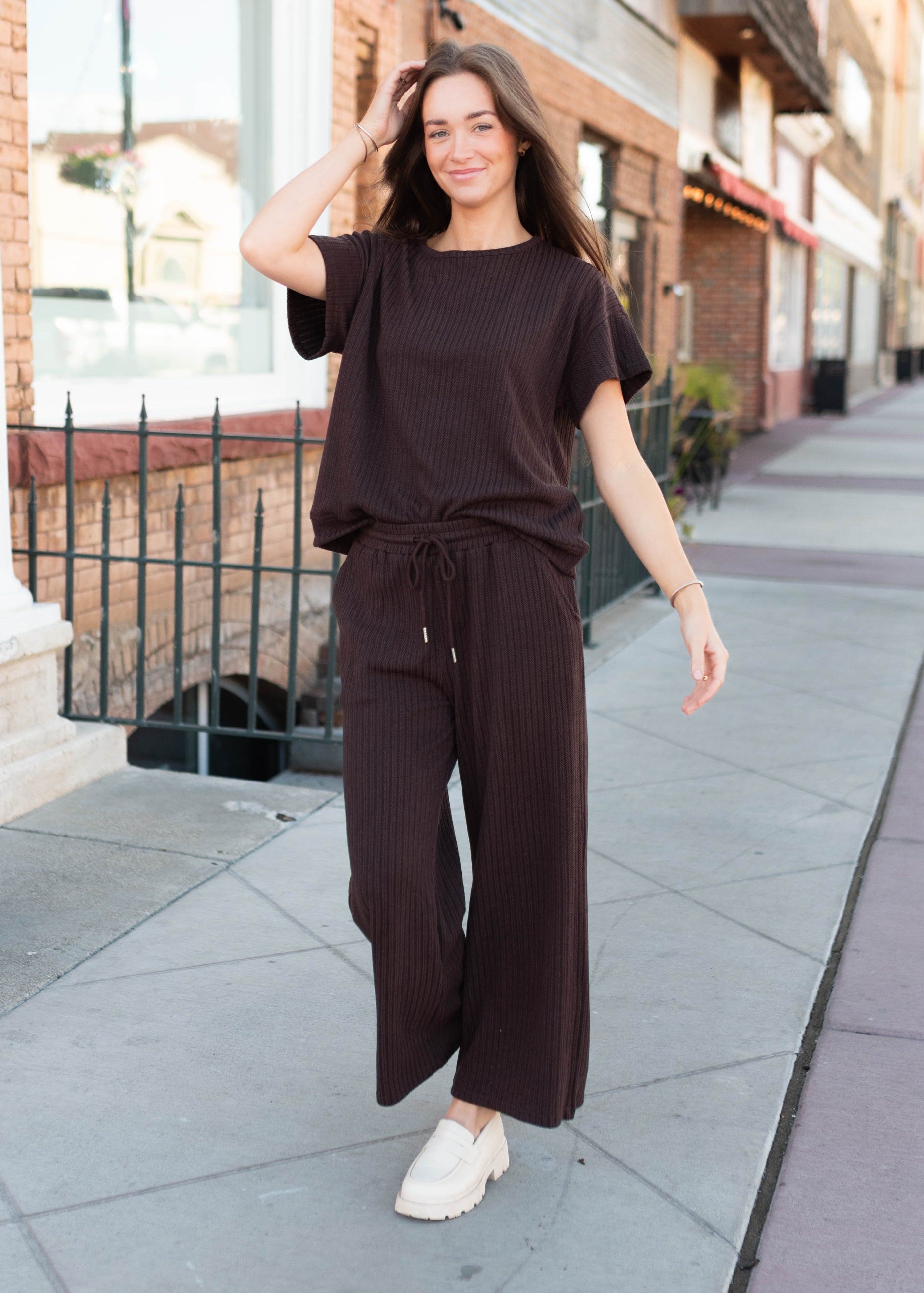 Oaklyn Dark Brown Top