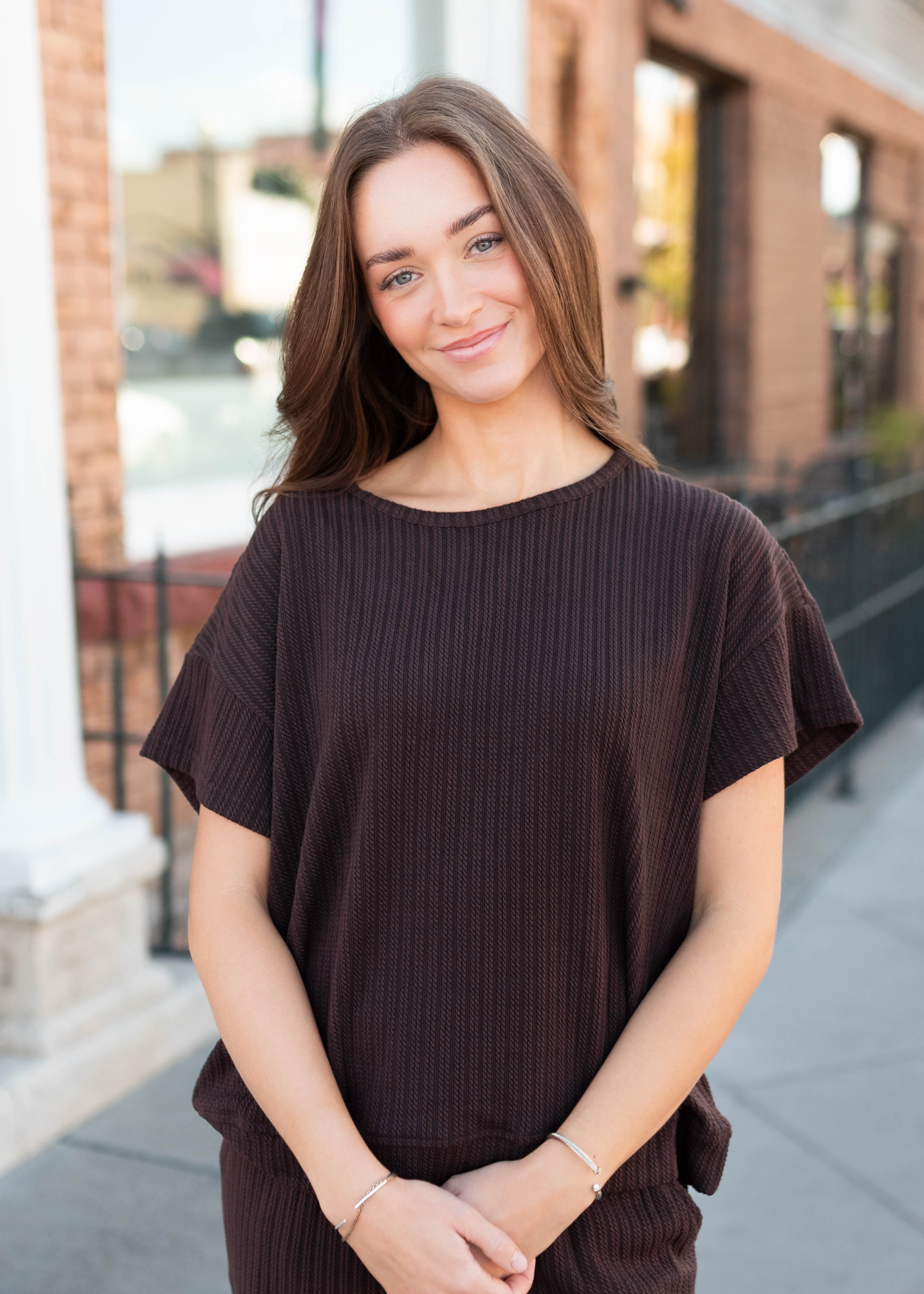 Oaklyn Dark Brown Top