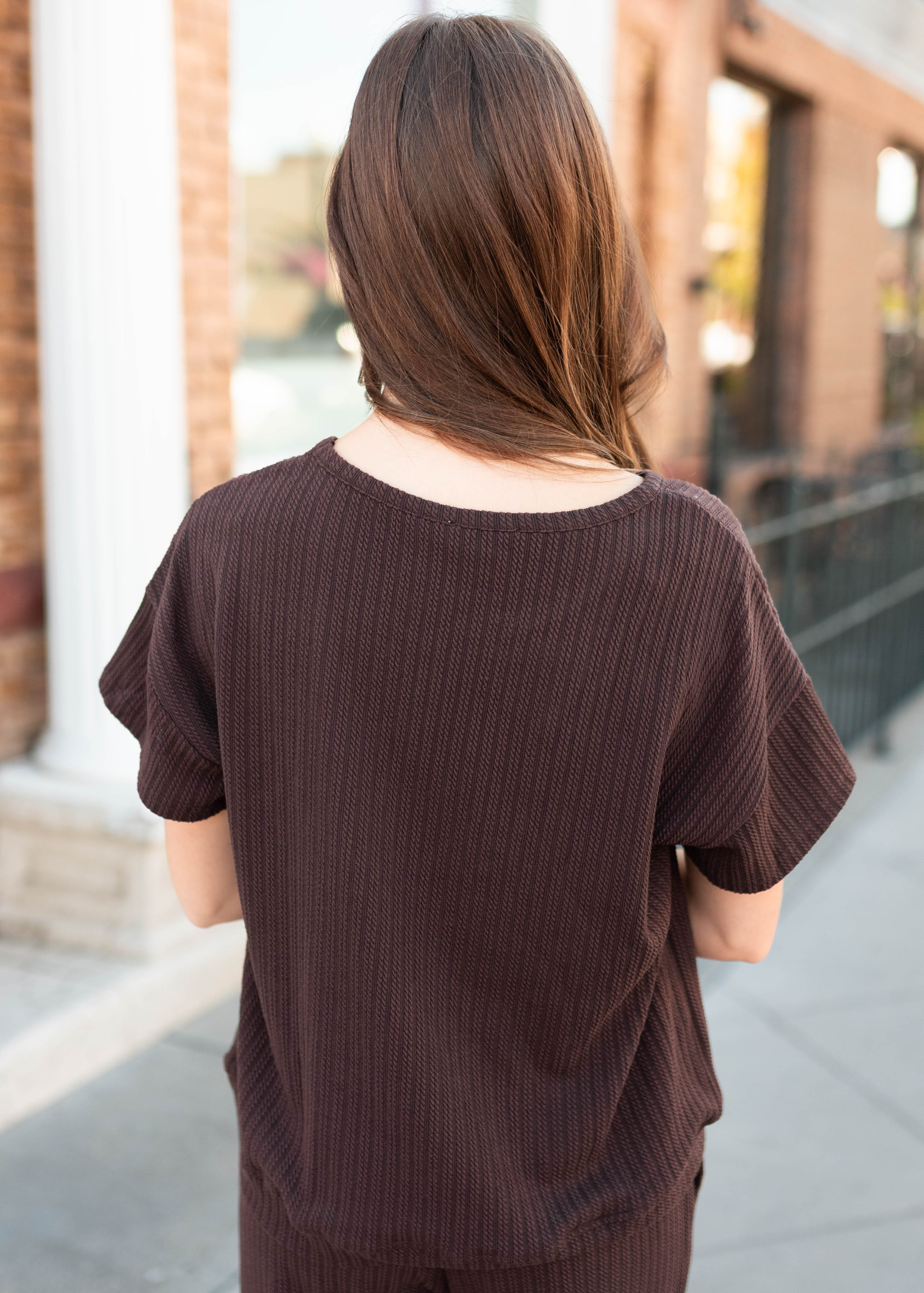 Oaklyn Dark Brown Top