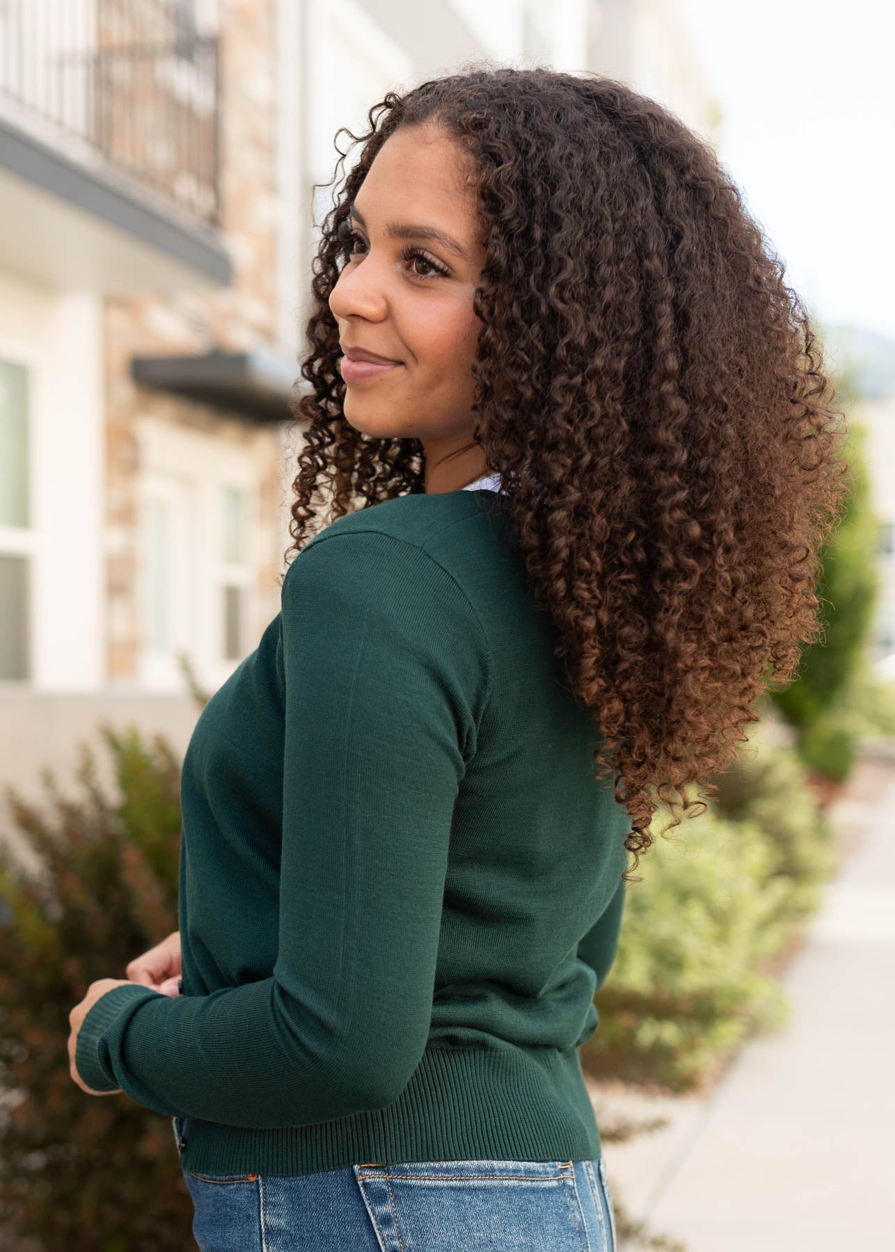 Phoebe Pine Green Cardigan