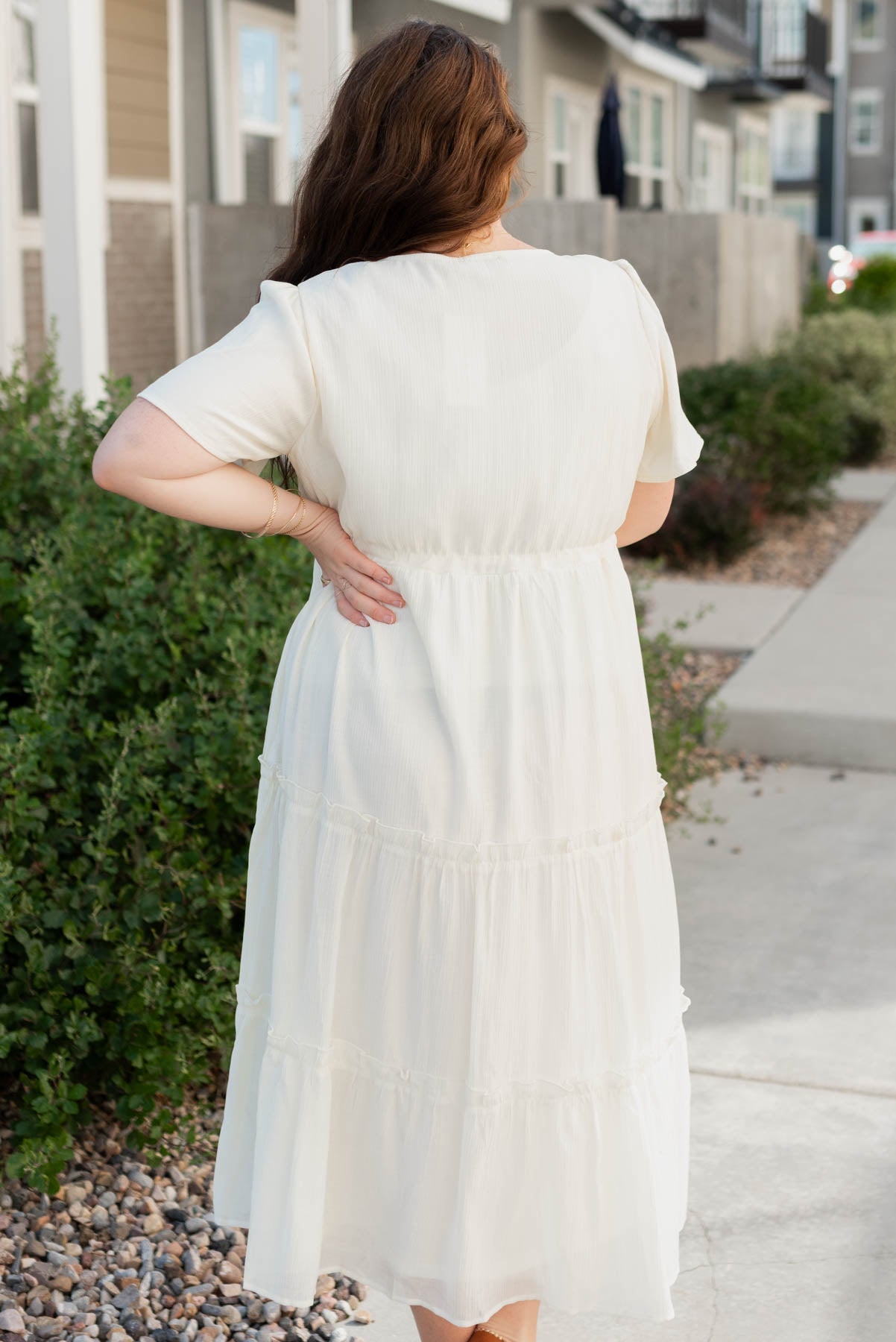 Rebekah Cream Button Down Dress
