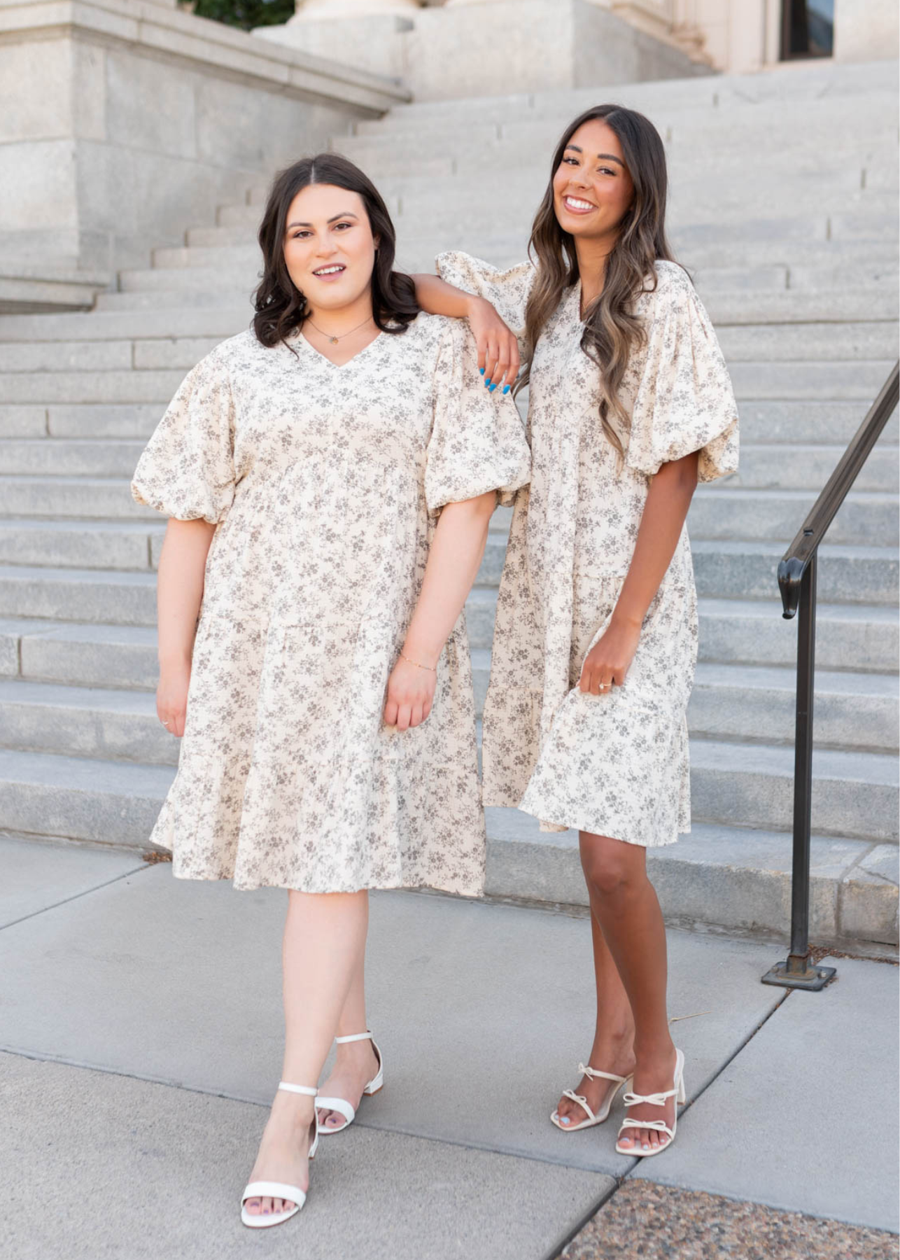 Remie Natural Floral Dress