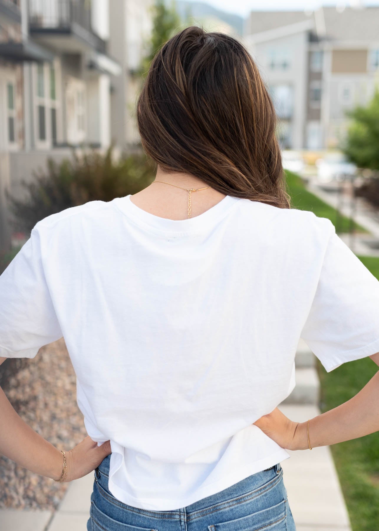 Serena Blue Bow Graphic Tee