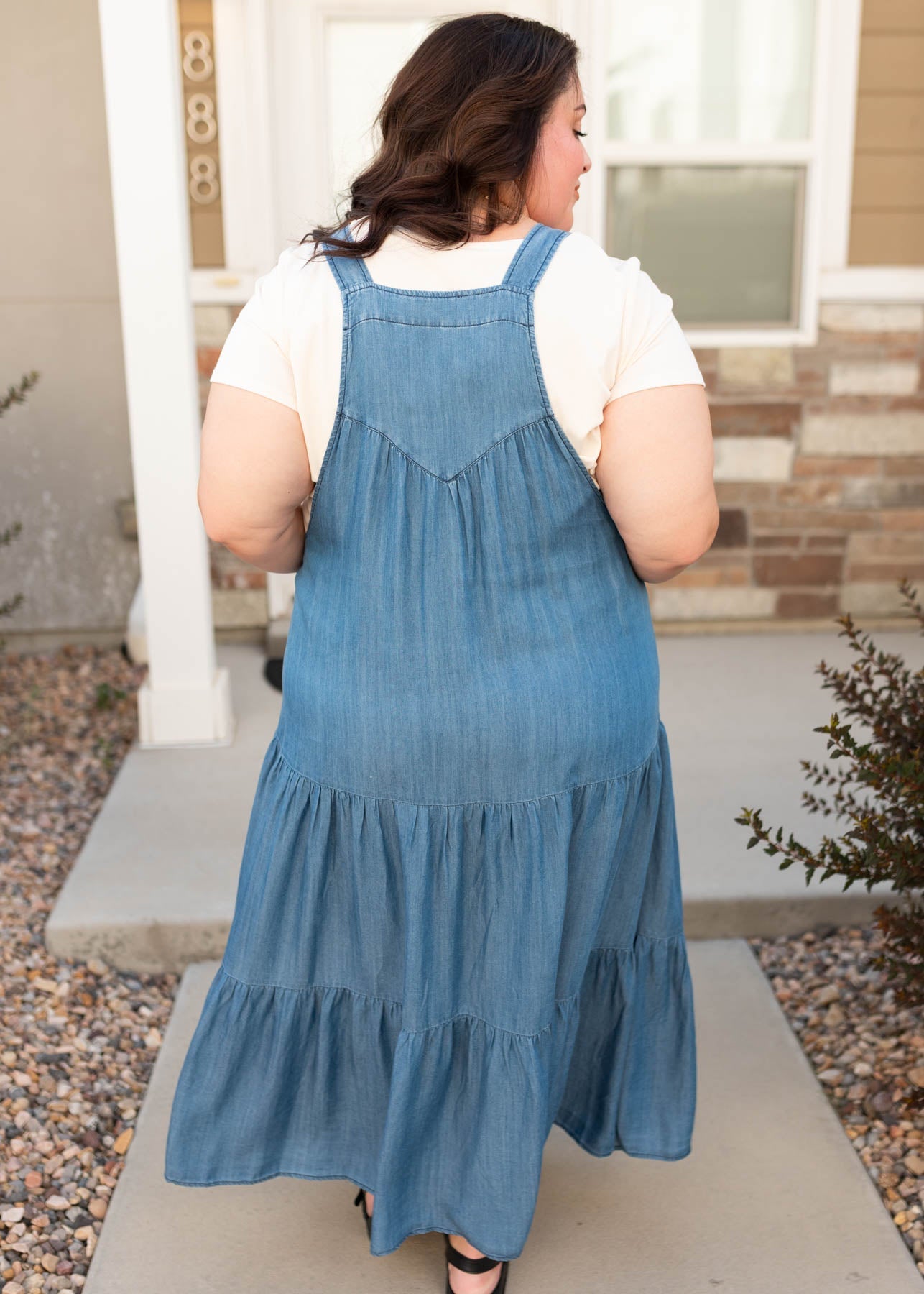 Sierra Chambray Overall Dress