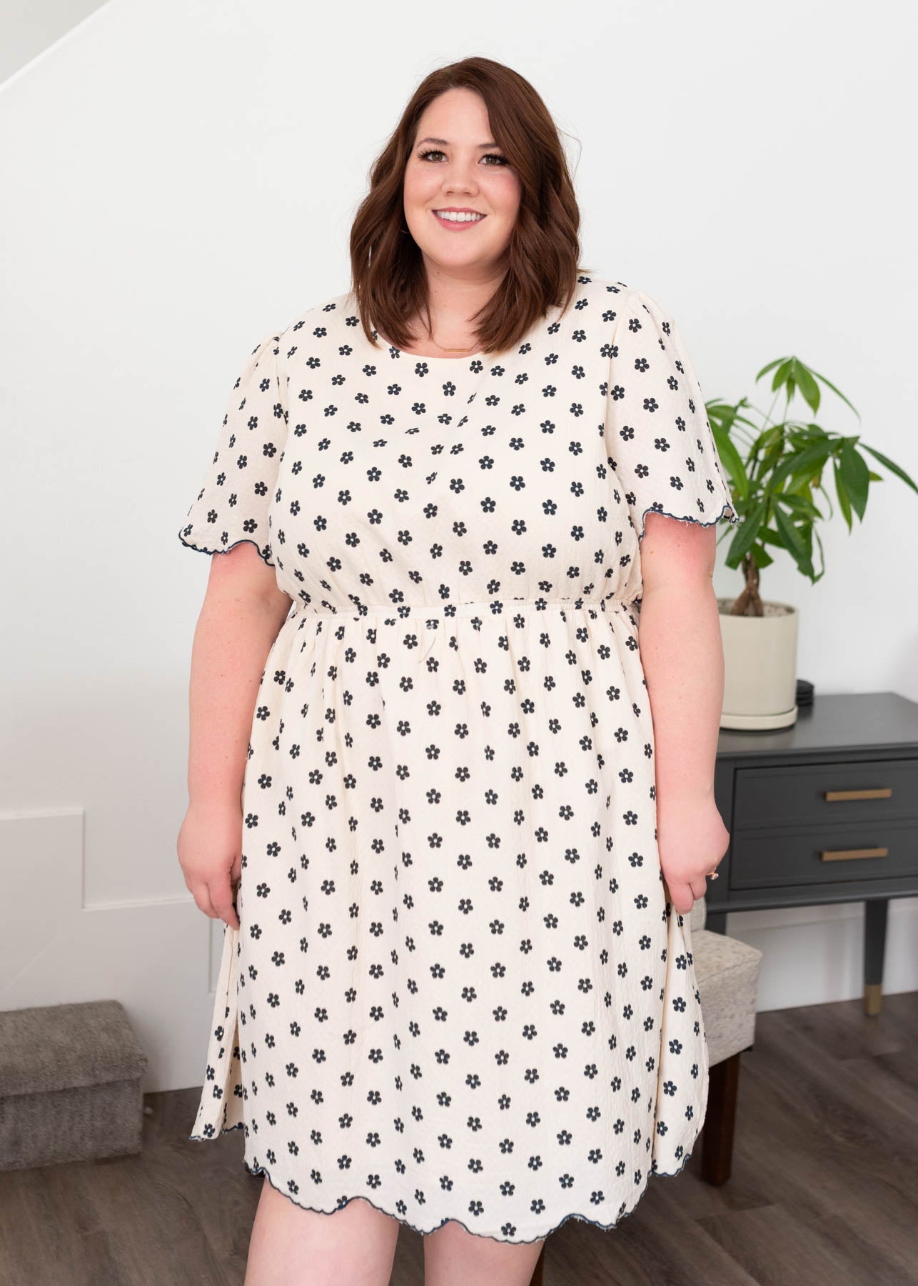 Skye Navy Floral Dress