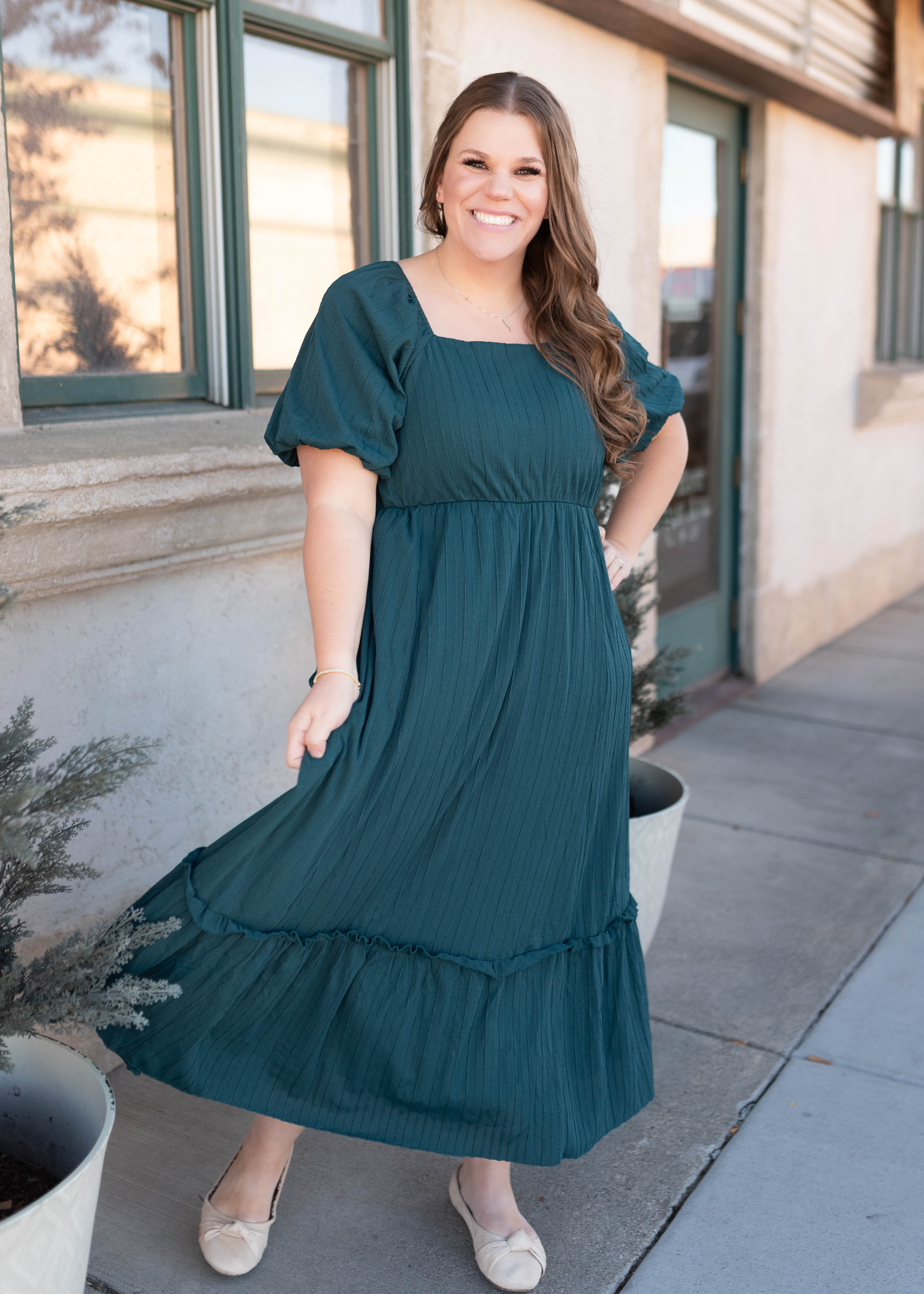Sophia Forest Green Dress