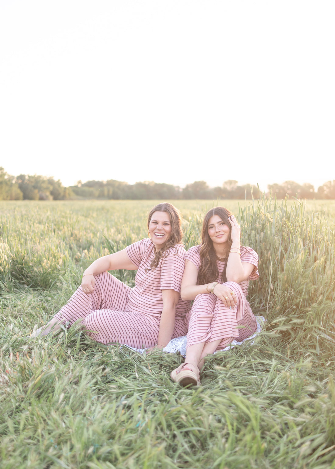Sophie Pink Striped Pants