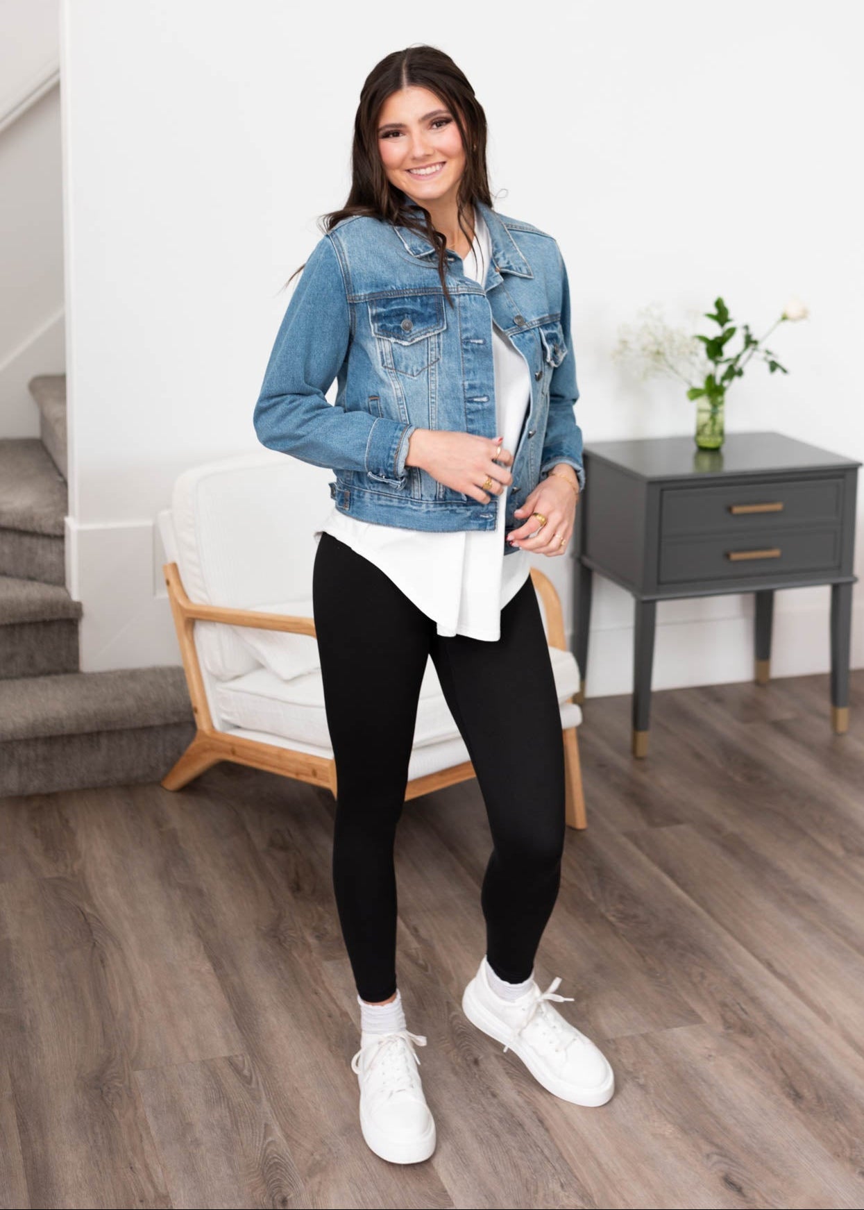 The Classic White V-Neck Top