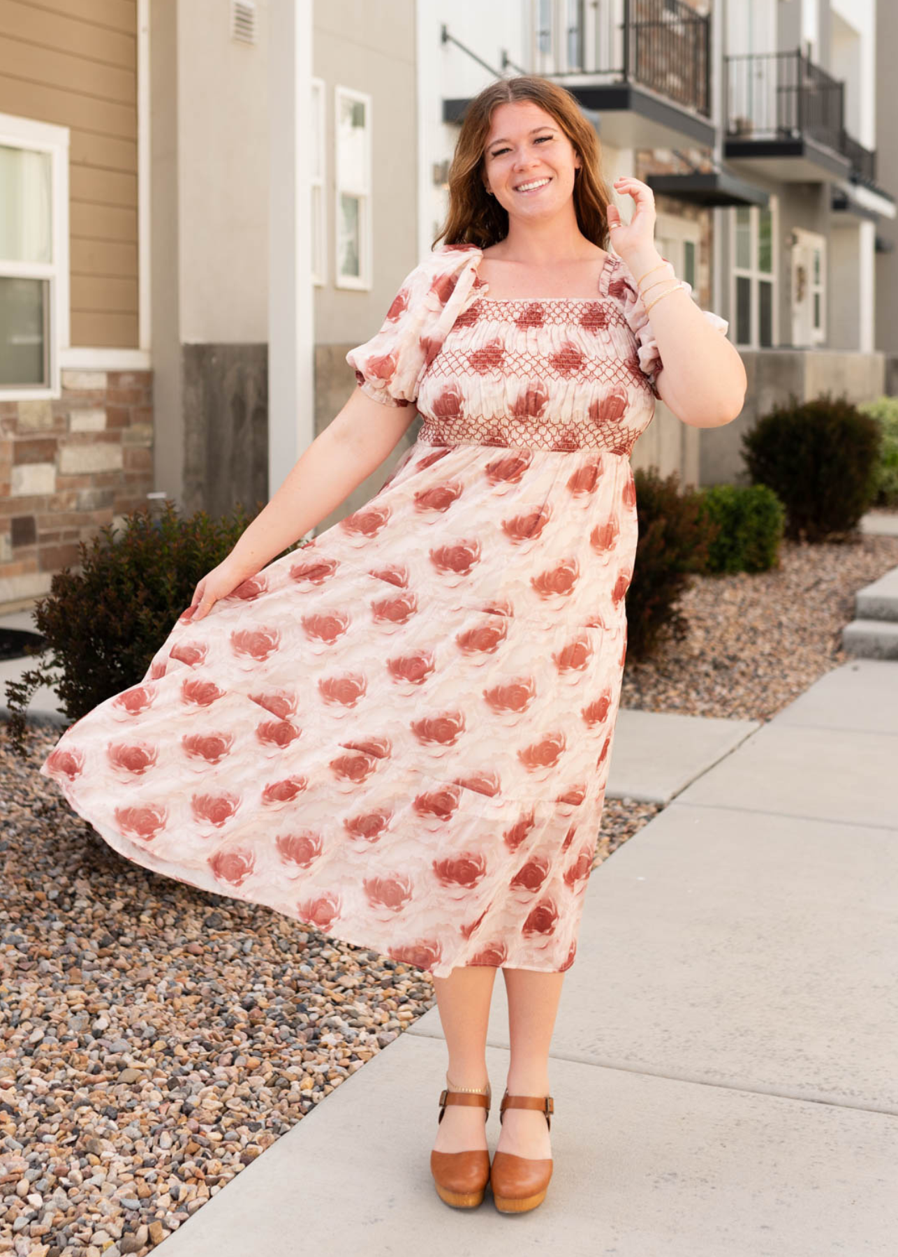 Victoria Rose Floral Tiered Dress