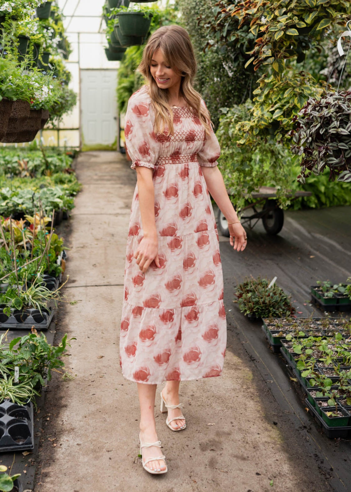 Victoria Rose Floral Tiered Dress