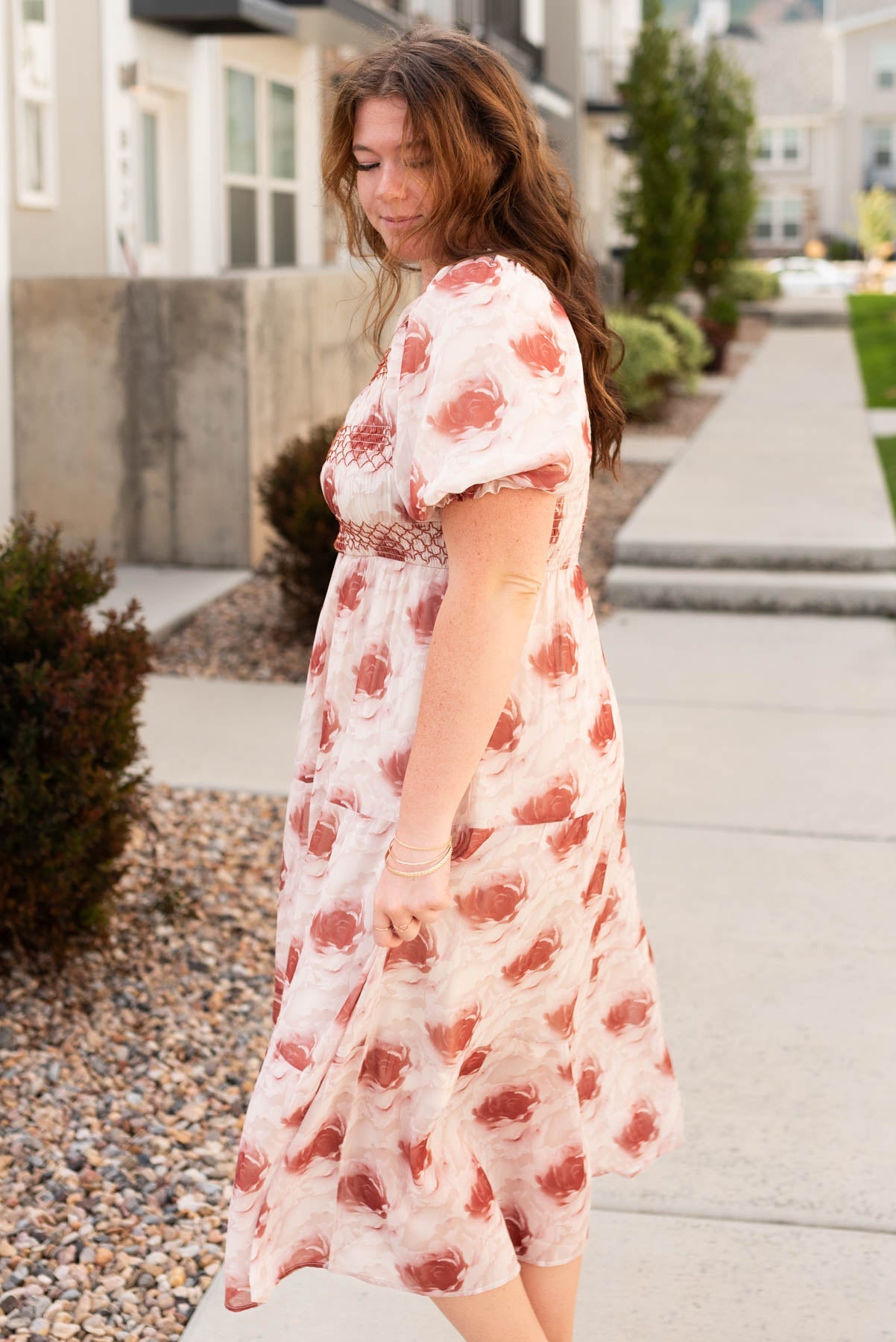 Victoria Rose Floral Tiered Dress
