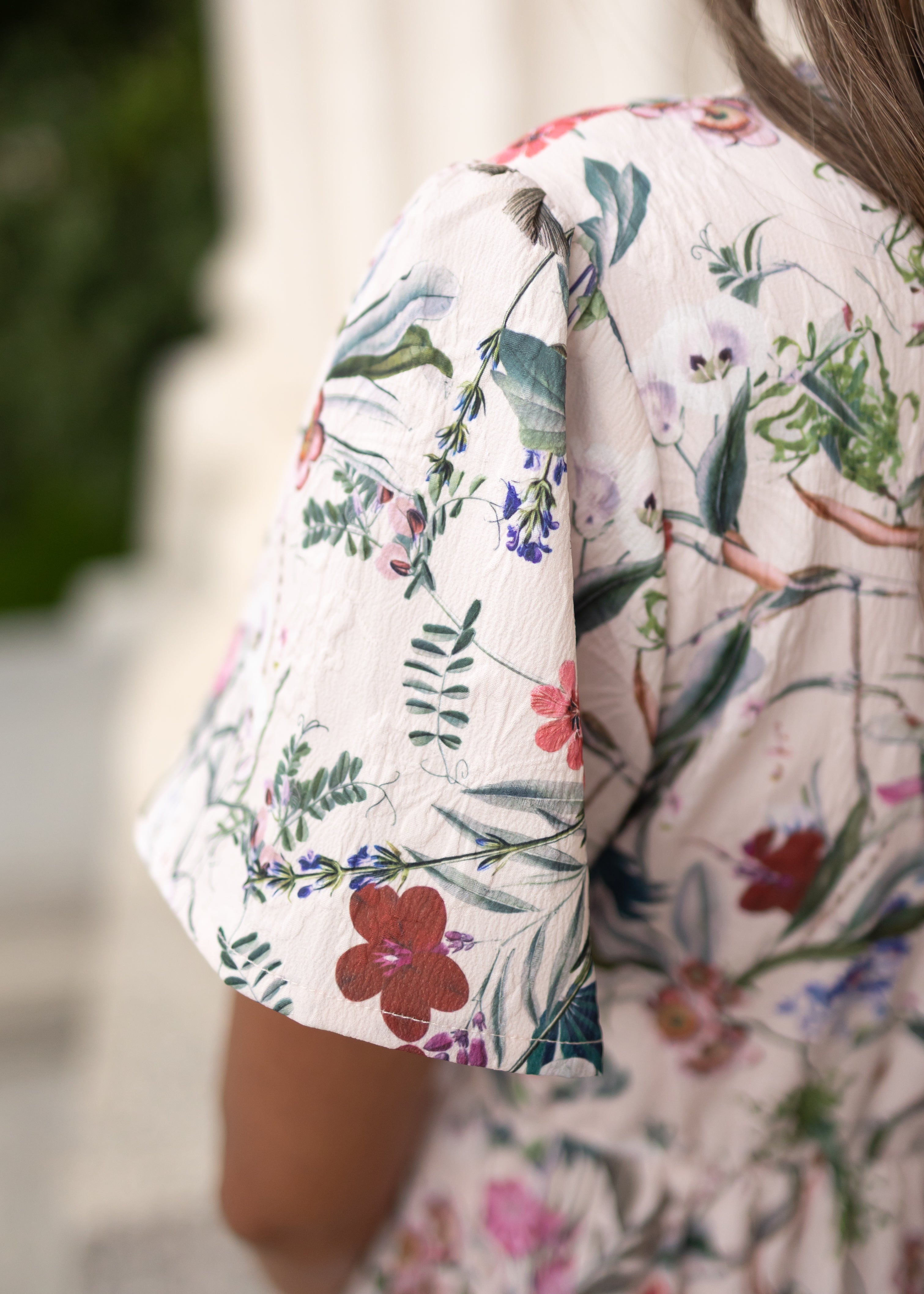 Zoie Pink Floral Tiered Dress