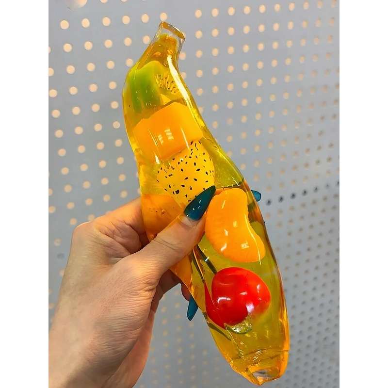 Mixed Fruit Big Banana Squishy Ball