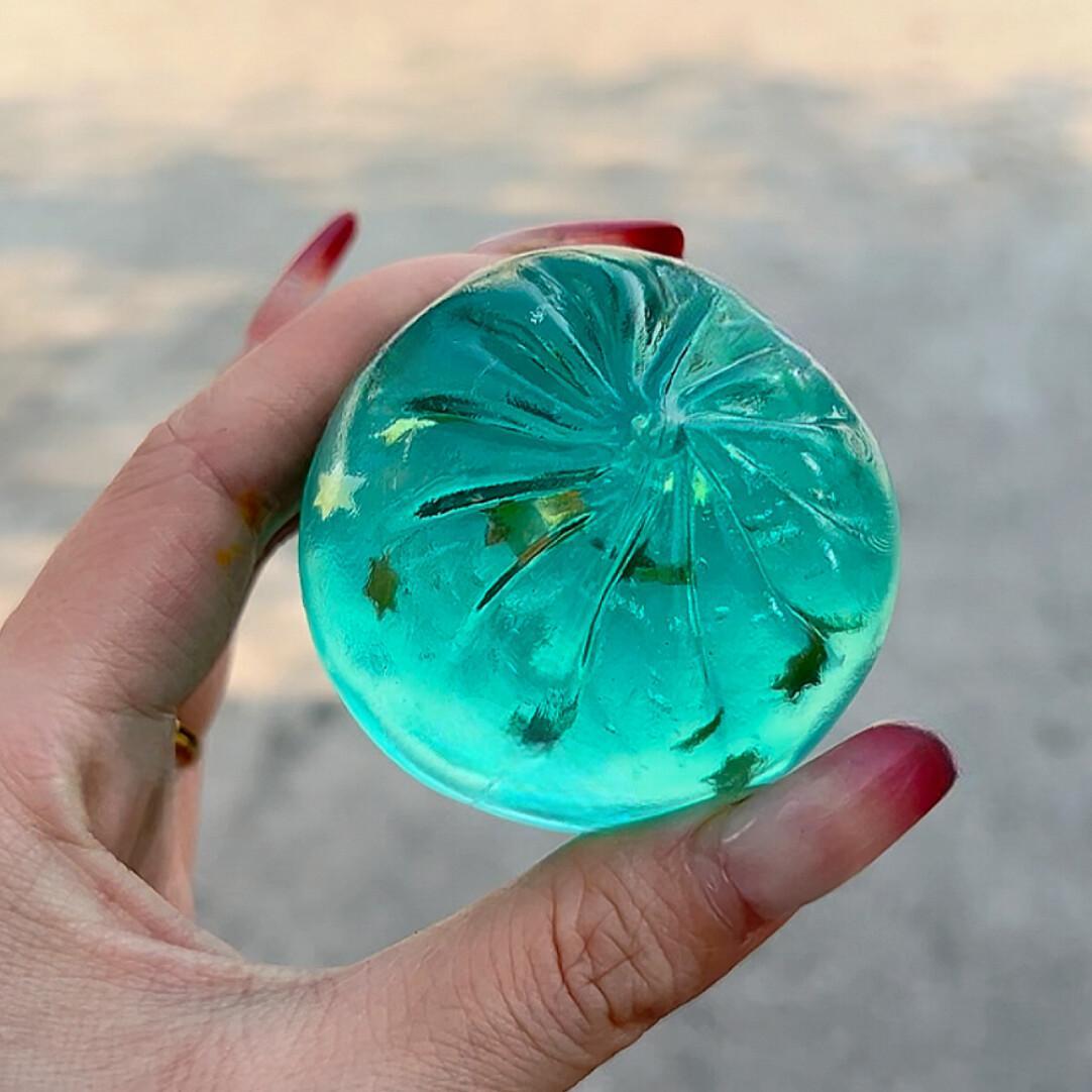 Mint Star Bun Squishy Toys